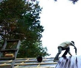 укладка кровли на крышу - вариант 3