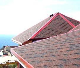 укладка мягкой кровли - тип 1