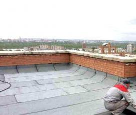 укладка наплавляемой кровли - вариант 1