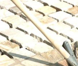 укладка тротуарной плитки без цемента - модель 1