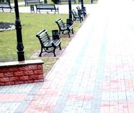 укладка тротуарной плитки камня - тип 2