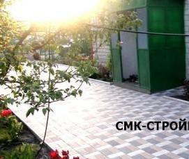 укладка тротуарной плитки виброплитой - тип 3