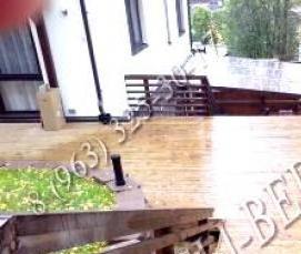 уличные деревянные лестницы - вариант 2