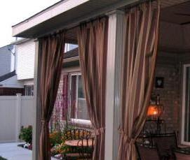 уличные рулонные шторы - модель 1