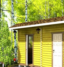 уличный хозблок - модель 1