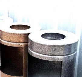 урны уличные металлические с крышкой - тип 1