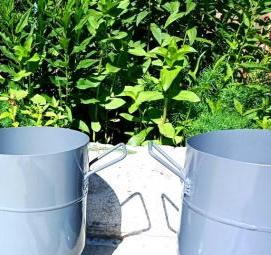 урны уличные металлические с крышкой - тип 4