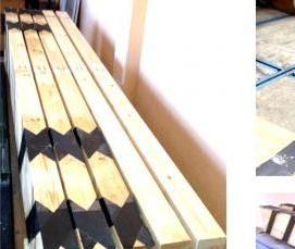 усиленная деревянная балка - вариант 1