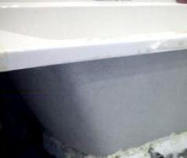 установка акриловой ванны на кирпичи - тип 4