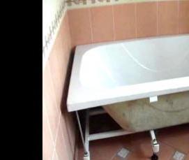 установка акриловой ванны - тип 2