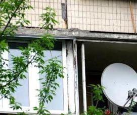 установка антенны на фасаде - тип 4