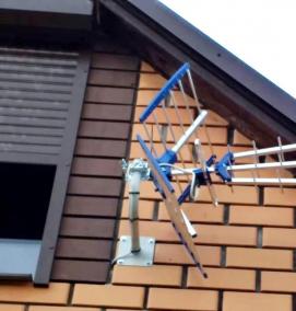 установка антенны в частном доме - тип 3