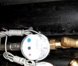 установка автоматических счетчиков воды - тип 1