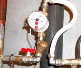 установка автоматических счетчиков воды - тип 2