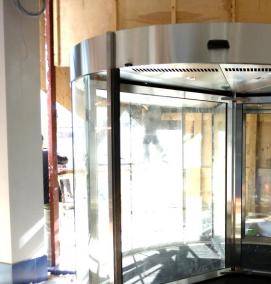 установка автоматической двери - модель 1