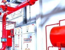 установка автоматической порошковой системы пожаротушения - вариант 2