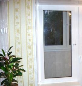 установка балконной двери - вариант 1