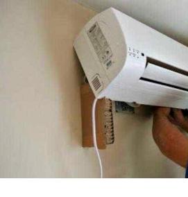 установка блока кондиционера - вариант 2