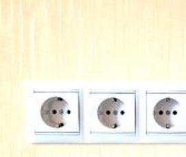 установка блока розеток - вариант 2