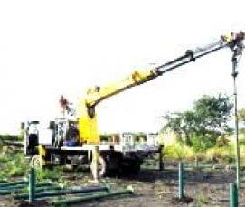 установка буронабивных свай - модель 4