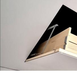 установка чердачной лестницы под натяжной потолок - вариант 3