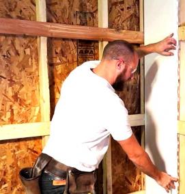 установка декоративных панелей на стены - вариант 1