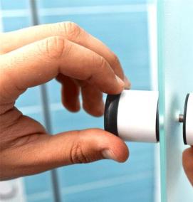 установка душевой двери - вариант 1