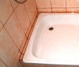 установка душевой кабины с глубоким поддоном - модель 1