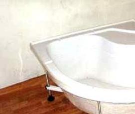 установка душевой кабины с глубоким поддоном - модель 2