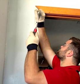 установка дверей-купе - модель 2