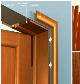 установка дверей с доборами - модель 3