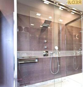 установка двери в душе - тип 4