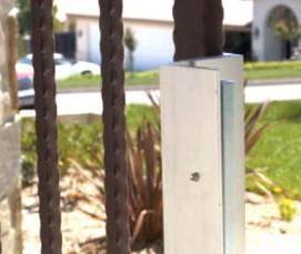 установка электромагнитного замка на калитку - тип 4