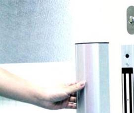 установка электромагнитного замка - модель 2