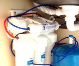 установка фильтра для воды под раковину - вариант 2