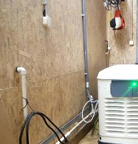 установка газового генератора - модель 3