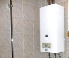 установка газовых котлов в ванной - модель 4