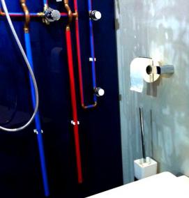 установка гигиенического душа для унитаза - вариант 1