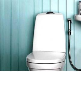 установка гигиенического душа для унитаза - вариант 2