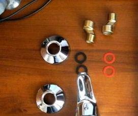 установка гусака в ванной - модель 4