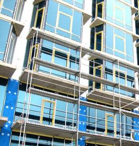 установка и разборка строительных лесов - модель 4