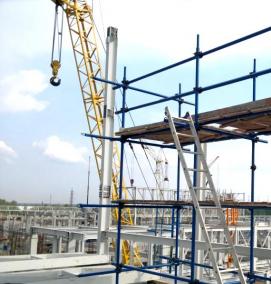 установка и разборка строительных лесов - модель 3