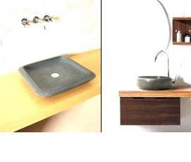 установка каменной раковины - модель 4