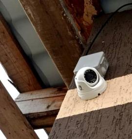 установка камер видеонаблюдения в квартире - модель 1