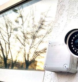 установка камер видеонаблюдения в квартире - модель 2