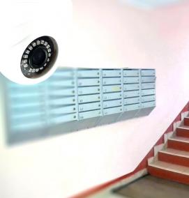 установка камеры видеонаблюдения в подъезде - тип 2