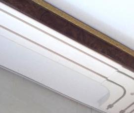 установка карниза на натяжной потолок - вариант 2