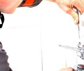 установка карниза в ванной - тип 3