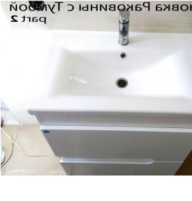 установка керамической раковины - вариант 2