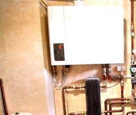 установка косвенного водонагревателя - вариант 4